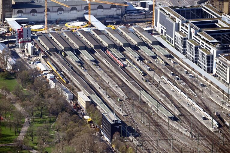 Luftbild Baustelle Stuttgart 21