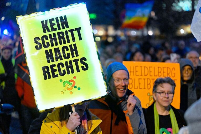 Demonstration nach «Stadtbild»-Aussagen - Heidelberg