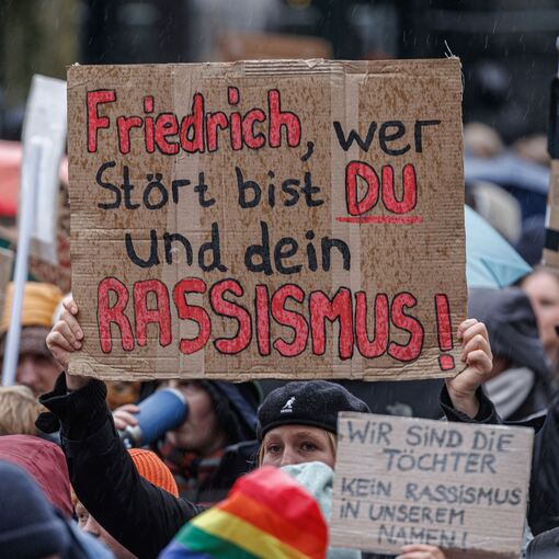 Demonstration nach «Stadtbild»-Aussagen - Hamburg