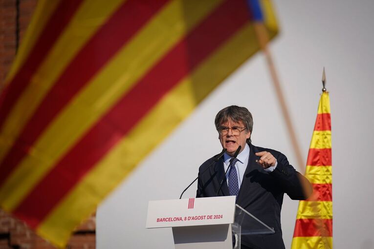 Separatistenführer Carles Puigdemont Separatistenführer Carles Puigdemont