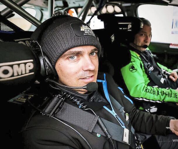 Navigator aus Bönnigheim: Marc Schwegler (links) im Cockpit mit seinem Fahrer Thomas Lorenz.