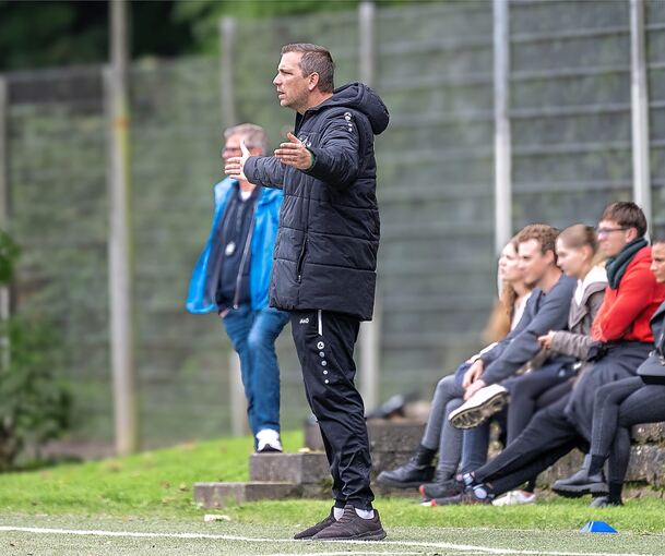 Der Trainer der SGM Gemmrigheim/Walheim, Marco Dell, möchte mit einem Sieg gegen Bönnigheim die Tabellenführung verteidigen.