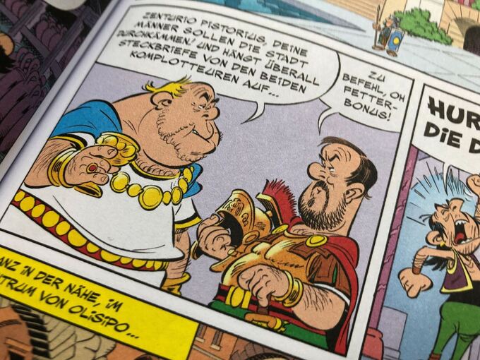 «Asterix in Lusitanien» - Zenturio Pistorius