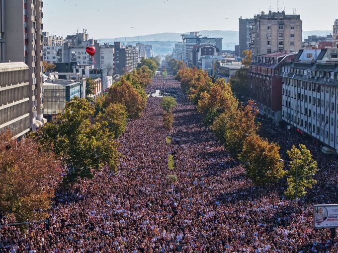 Proteste in Serbien Proteste in Serbien