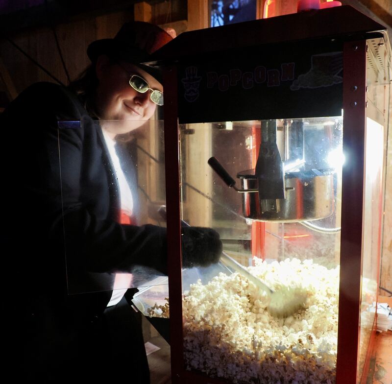 Die Popcornmaschine war bei der Halloween-Party im Dauereinsatz.