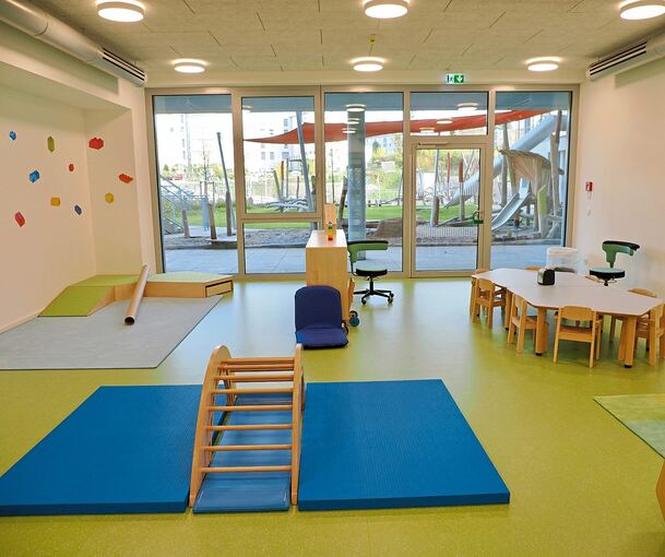 Blick in die „Villa Paletti“. Die neue Kita wurde Anfang November im Gebäude der Bietigheimer Wohnbau eröffnet. Die Stadt ist zuversichtlich, dass die Wartelisten für einen Platz bald abgebaut werden können.