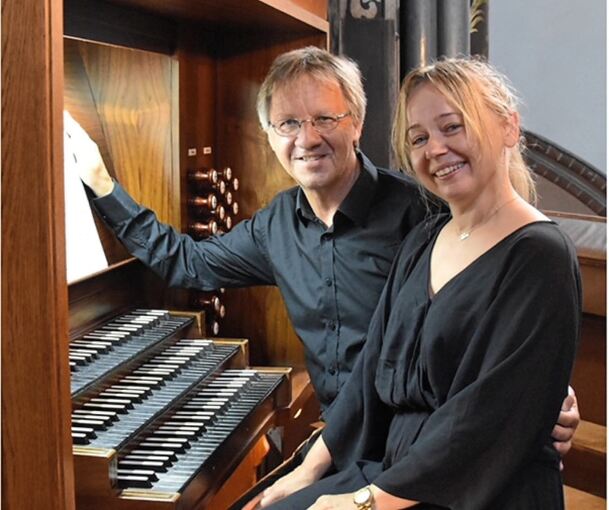 Marta Rogusz-Szlauzys und Roman Szlauzys musizieren am Wochenende in Besigheim.