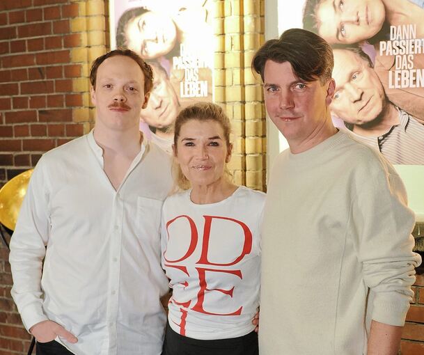 Gute Stimmung zum Start der Lichtspielliebe: Lukas Rüppel, Anke Engelke und Jochen Laube (von links) im Scala.