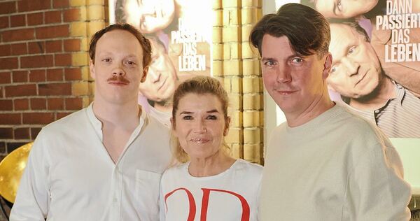 Gute Stimmung zum Start der Lichtspielliebe: Lukas Rüppel, Anke Engelke und Jochen Laube (von links) im Scala.