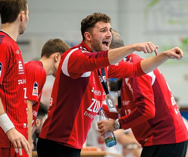 Voller Einsatz an der Seitenlinie: Manuel Schmidt.