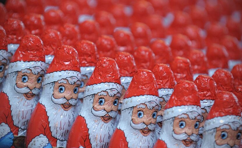 Schoko-Weihnachtsmänner