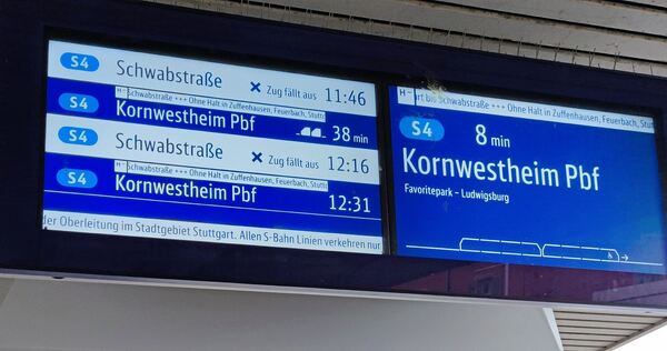 Nicht nur wegen Störungen so wie hier, sondern auch wegen Baustellen kommt es in den nächsten Wochen zu etlichen Ausfällen bei der S-Bahn.