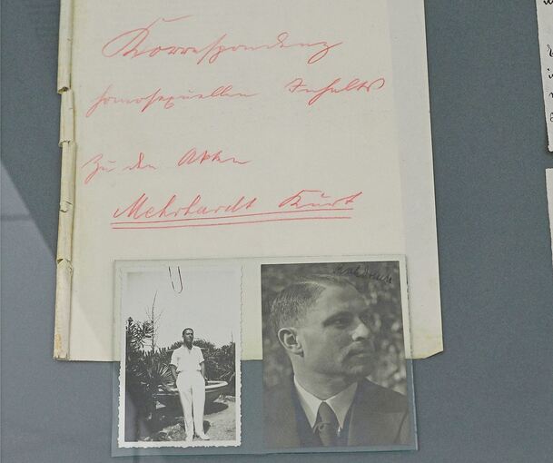 Das Foto zeigt Kurt Mehrhardt, bei dem Briefe mit laut NS-Jargon „Korrespondenz homosexuellen Inhalts“ beschlagnahmt worden sind.