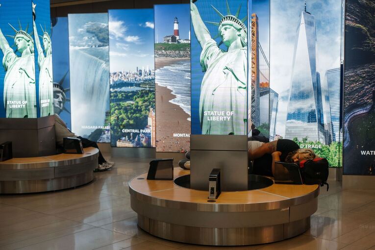 Shutdown in den USA - Flughafen New York Shutdown in den USA - Flughafen New York