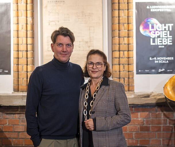 „Man muss die Leute ins Kino locken“: Die Schauspielerin Barbara Auer und Festivalchef Jochen Laube am Samstag im Scala.