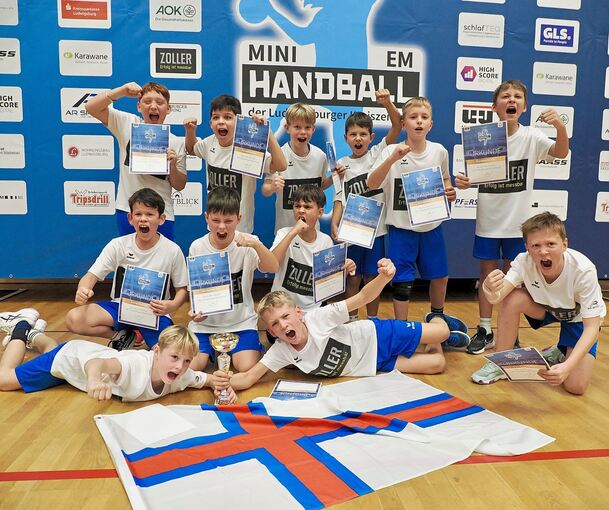 So sehen Sieger aus: Die Färöer-Spieler der Habo SG.