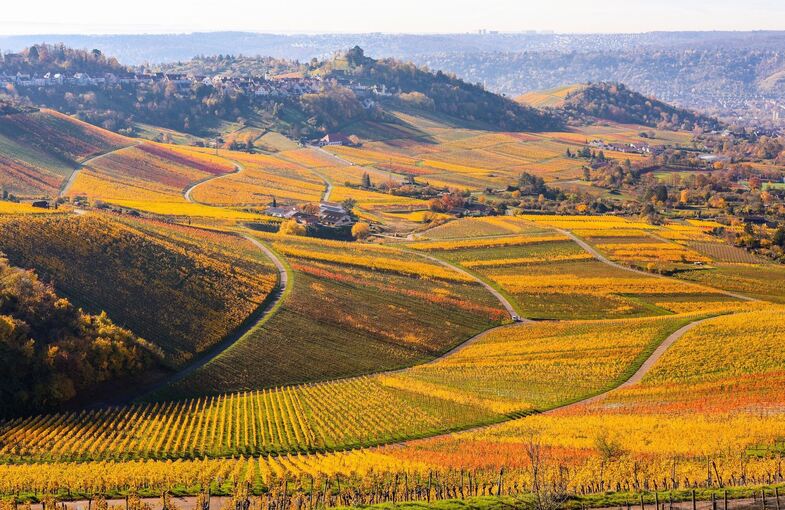 Sonnenschein in der Region Stuttgart