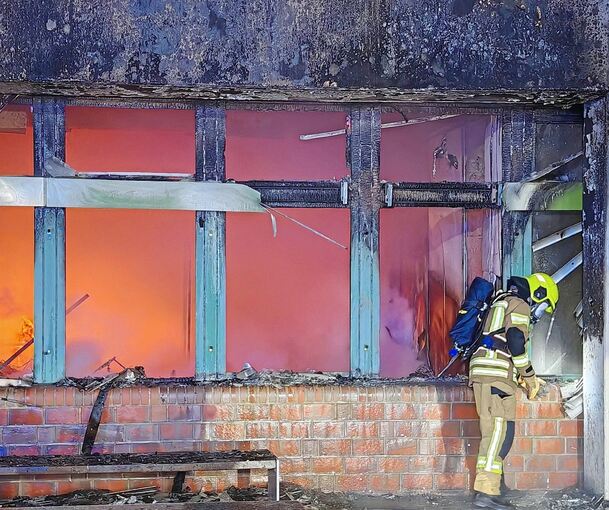 Rund 140 Einsatzkräfte von Ludwigsburg bis Vaihingen und Walheim waren am Freitag in Oberriexingen im Einsatz.