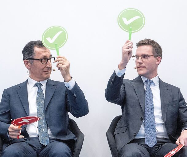 Waren sich durchaus auch mal einig: Cem Özdemir (links) und Manuel Hagel.