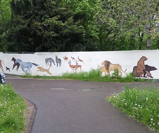 Ein Bild aus vergangenen Tagen: Mehr als zwei Monate hat es gedauert, bis die damals 13-jährige Schülerin ihr Werk vollendet hat. Heute ist davon nicht viel übrig.