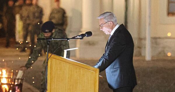 Landesinneminister Thomas Strobl war einer der Redner beim dem feierlichen Gelöbnis der Bundeswehr im Ehrenhof des Ludwigsburger Schlosses.