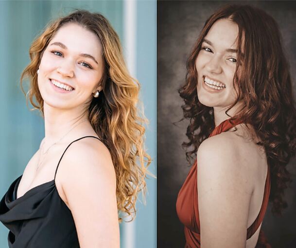 An Zielstrebigkeit und Talent mangelt es den beiden Schwestern nicht: Elena (links) und Lucie Müller sind die Solistinnen beim Konzert im Forum.