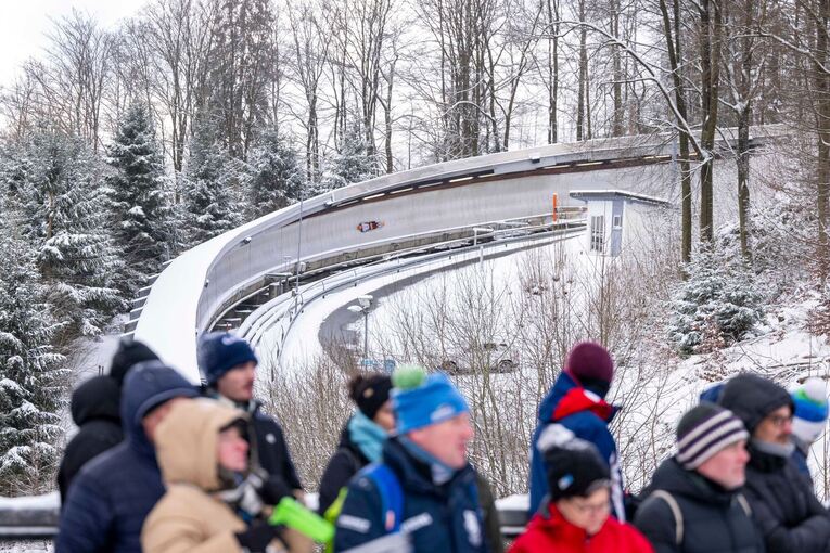 Eiskanal in in Winterberg