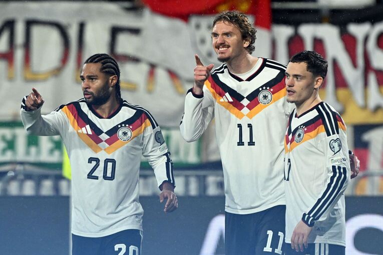 Serge Gnabry, Nick Woltemade und Florian Wirtz Serge Gnabry, Nick Woltemade und Florian Wirtz