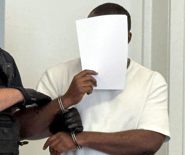 Der Angeklagte am ersten Tag des Prozesses Ende August.