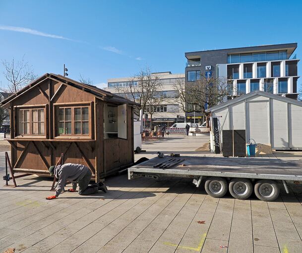 Die Buden ziehen auf den Arsenalplatz