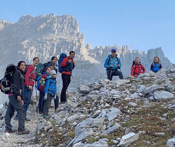 Mit der Familiengruppe unterwegs im Rätikon