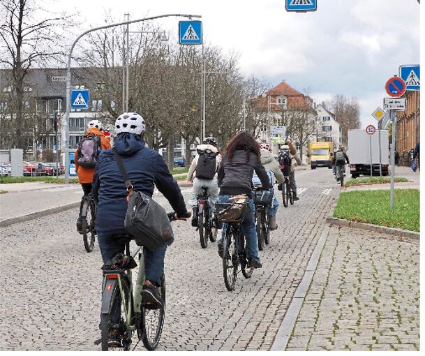 Mehr als 3000 Radler sind pro Tag auf der Achse zwischen Innenstadtcampus und Oststraße unterwegs. Dieses Stück soll zu einem Baustein des Radschnellwegs R8 werden.