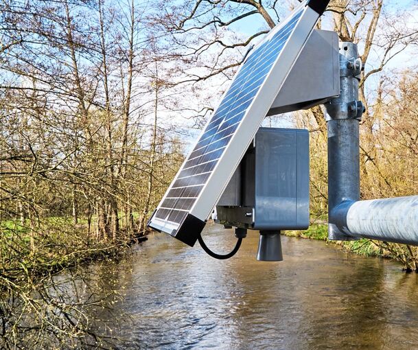 So sieht ein Sensor des Frühwarnsystems „Noysee“ aus. Demnächst sollen derartige Geräte auch am Mühlbach installiert werden.