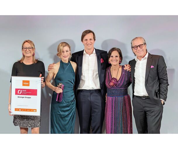 Mitglieder der Familie Strenger/ Hannemann nach der Preisverleihung.