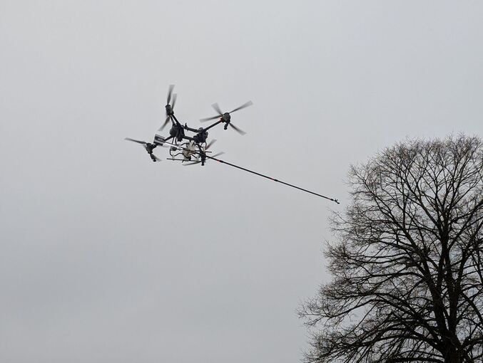 Agrardrohne im Kampf gegen Kormorane am Bodensee