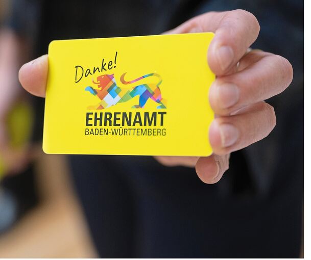 So sieht die Ehrenamtskarte für Baden-Württemberg aus. Im Kreis Ludwigsburg wird sie aber nicht eingeführt, vor allem, weil das Land keine dauerhafte Finanzierung garantiert.