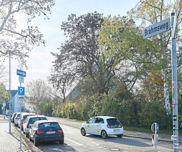 Seit Sommer eine Einbahnstraße: der Brahmsweg.