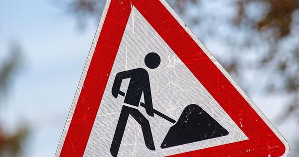 Baustelle an der Schiffsanlegestelle Poppenweiler.