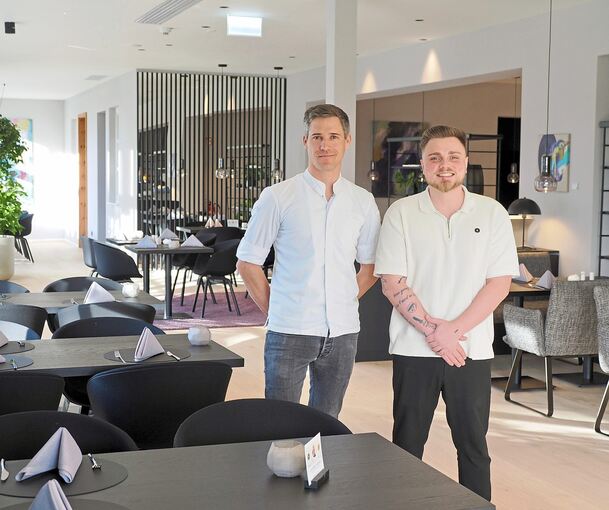 David Höller (links) und Stefan Finster wollen das Restaurant über die Grenzen von Affalterbach bekannt machen.