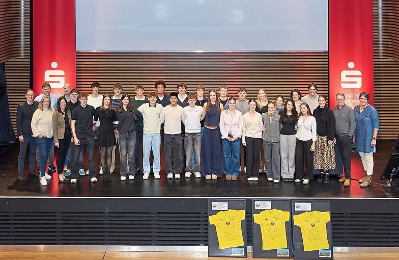 Ehrung der LAZ-Nachwuchsathletinnen und -athleten durch den Förderverein Leichtathletik.