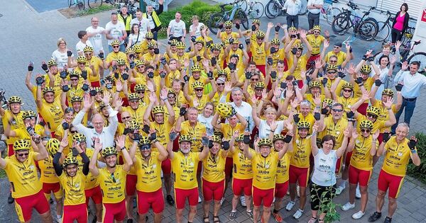 Strampeln Tour Ginkgo: Drei Tage lang strampeln Promis für schwerkranke Kinder