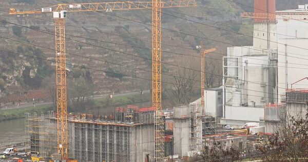 Der Bau der Klärschlammverbrennungsanlage geht voran.