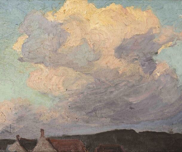 Erich Heckel: „Aufsteigende Wolke“ 1916, Öl auf Leinwand.