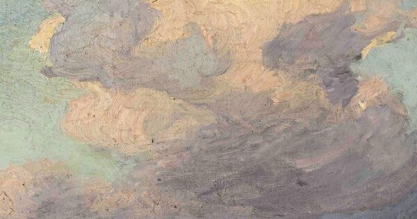 Erich Heckel: „Aufsteigende Wolke“ 1916, Öl auf Leinwand.