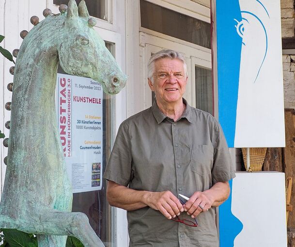 Gvido Esmanis organisiert seit 2016 alle zwei Jahre den „Kunsttag Made in Münchingen“ – 2026 wird es diese Veranstaltung aber wohl nicht geben.