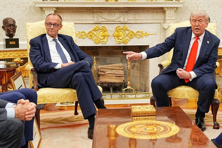 US-Präsident Trump empfängt Bundeskanzler Merz US-Präsident Trump empfängt Bundeskanzler Merz