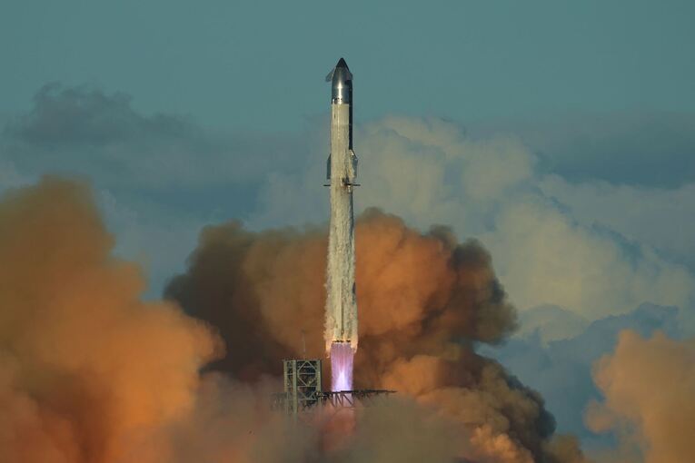 Das Starship der Raumfahrtfirma SpaceX Das Starship der Raumfahrtfirma SpaceX