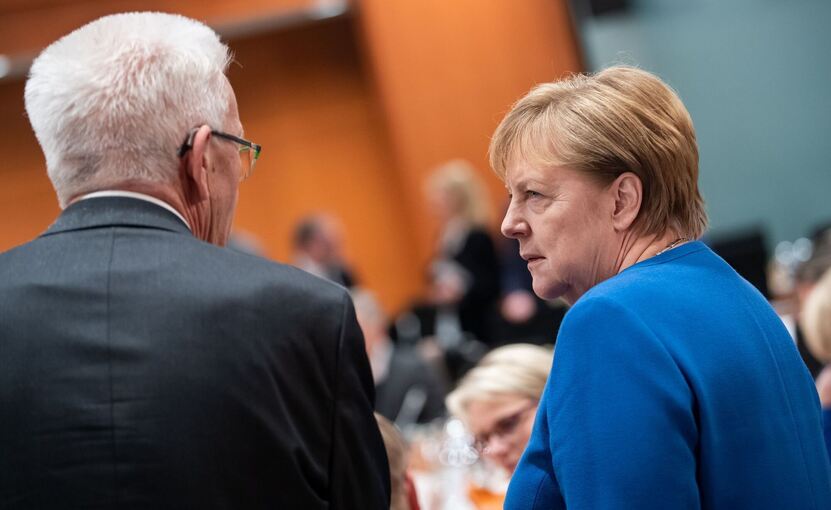 Kretschmann und Merkel Kretschmann und Merkel