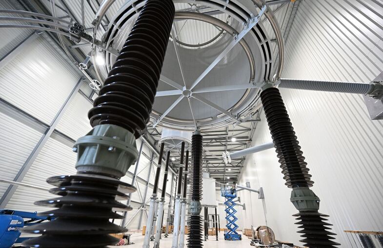 Baustelle für Gleichstrom-Umspannwerk Baustelle für Gleichstrom-Umspannwerk