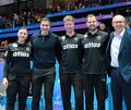 Geballte Expertise aus dem Schweabenland (von links): Torwarttrainerin Jasmina Rebmann-Jankovic, DHB-Sportvorstand Ingo Meckes, Geballte Expertise aus dem Schweabenland (von links): Torwarttrainerin Jasmina Rebmann-Jankovic, DHB-Sportvorstand Ingo Meckes, Bundestrainer Markus Gaugisch, Co-Trainer Frederick Griesbach und der DHB-Vorstandsvorsitzende Mark Schober.